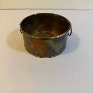 Tarnished Brass Decorative Bowl - Multi-Tone Finish